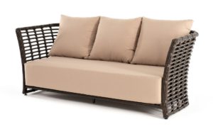 Валенсия диван из искусственного ротанга трехместный, цвет бронзовый