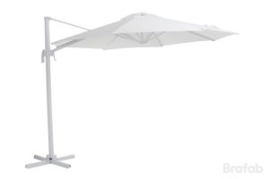 Зонт садовый на боковой опоре "Linz" D300 белый Brafab