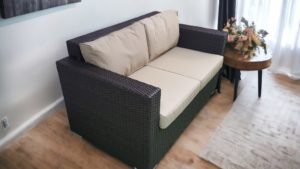 Acoustic диван двухместный плетеный коричневый