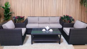 Acoustic brown set 4 комплект плетеной мебели коричневый