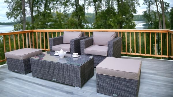 Allegro natur & beige balcony set комплект плетеной мебели