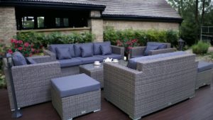 Allegro natur & grey комплект мебели плетеный для отдыха
