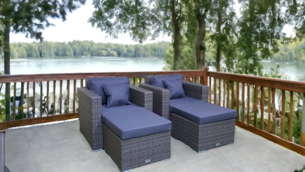 Allegro natur & grey relax комплект мебели плетеный