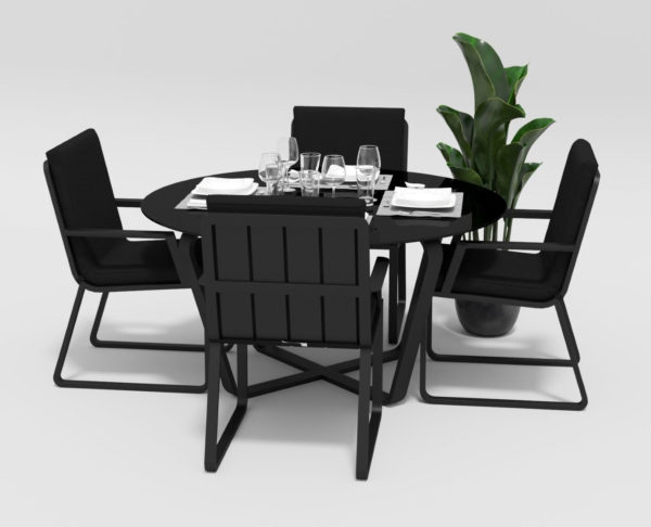 Фото-Садовая мебель "Primavera" model 2 carbon black Gardenini
