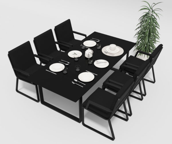Садовая мебель Voglie 220 model 2 carbon black фото 2