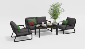 Фото-VOGLIE Lounge carbon Комплект мебели на веранду