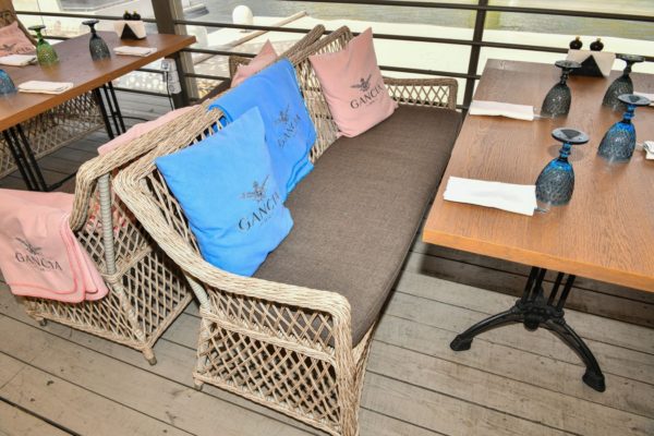 Latte диван из искусственного ротанга обеденный цвет плетения бежевый