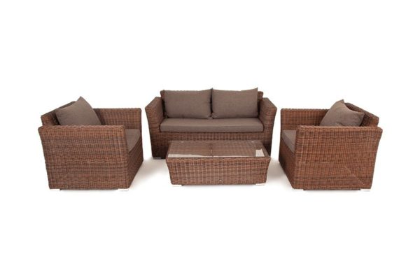 Плетеная мебель Cappuccino lounge 4 seat коричневый цвет