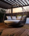 Кровать из ротанга подвесная "Bliss" garden sky bronze