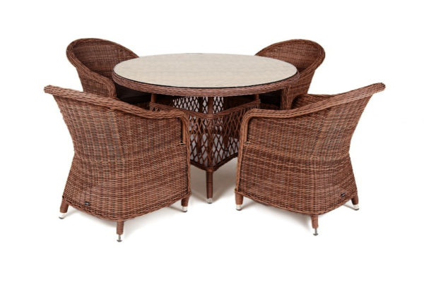 Плетеная мебель Ravenna коричневый цвет