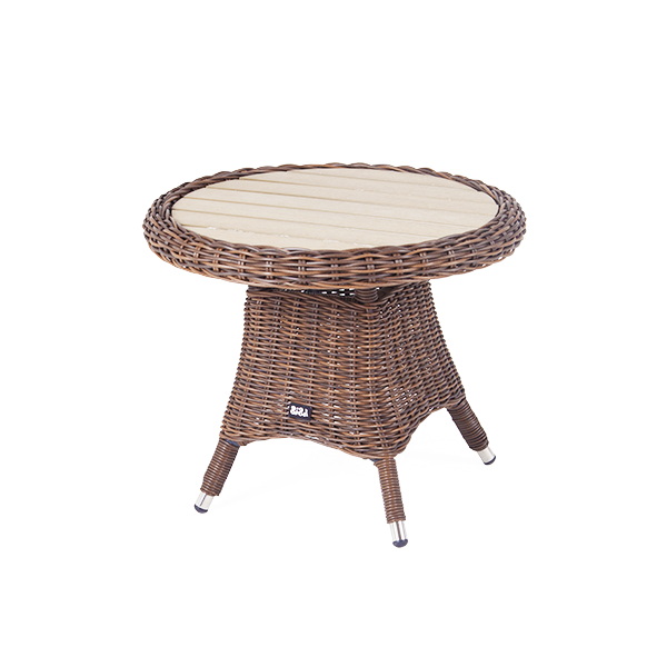 Равенна кофейный стол из искусственного ротанга цвет коричневый