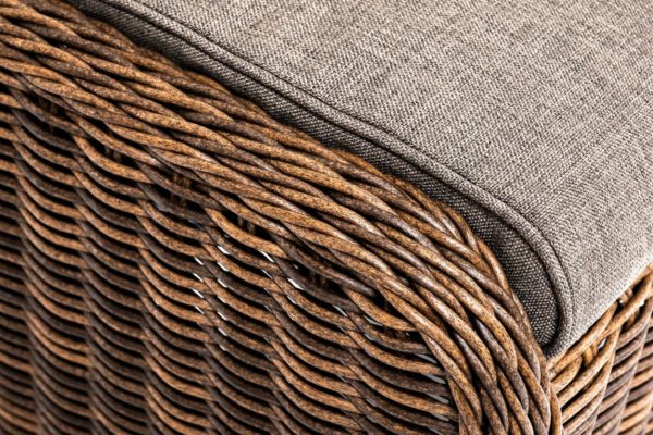 Толедо пуф плетеный цвет плетения коричневый