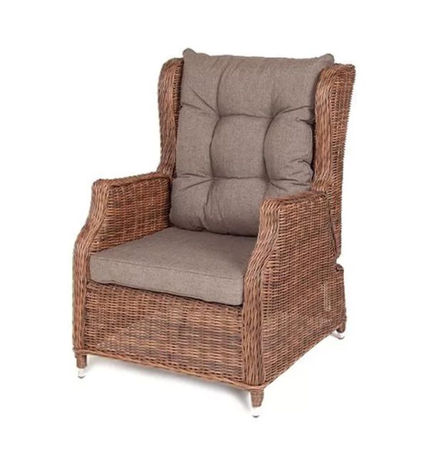 Форио кресло раскладное плетеное цвет коричневый