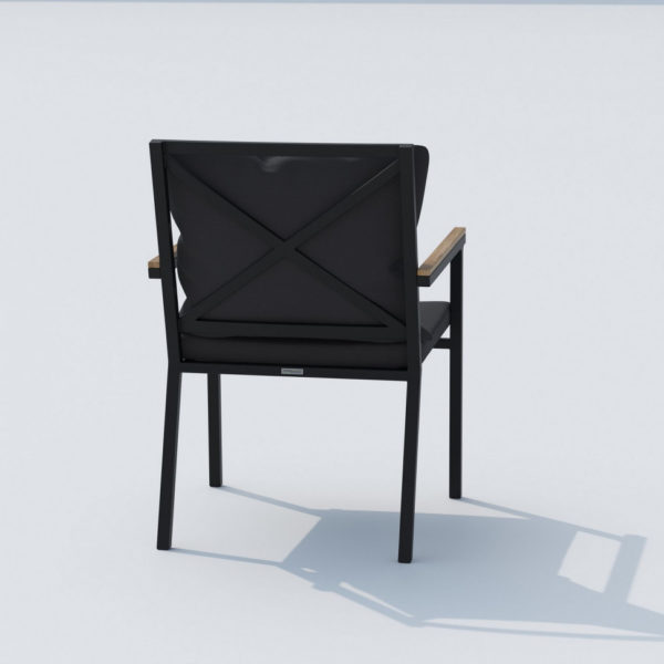Кресло на веранду FESTA plus антрацит - каркас карбон