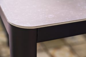 LUCCA Стол обеденный 160 см алюминий керамика
