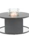 Orebro, стол круглый каминный цвет антрацит, алюминий