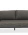 Stockholm уличный диван угловая секция левая антрацит каркас серый, алюминий