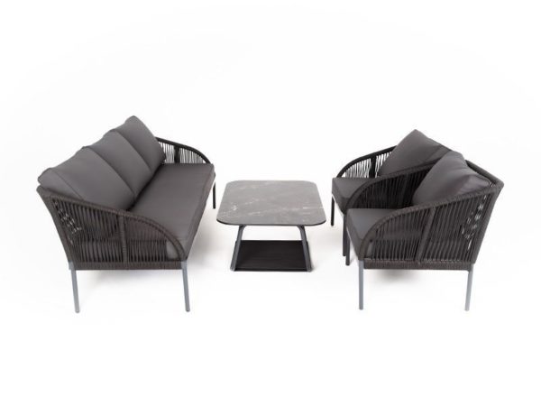 Canas Комплект мебели из роупа 5-местная лаунж зона, цвет темно-серый