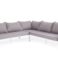 Канны угловой модульный диван из роупа (веревки), цвет светло-серый