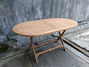 Стол тик Borneo, 150x85, H74 см