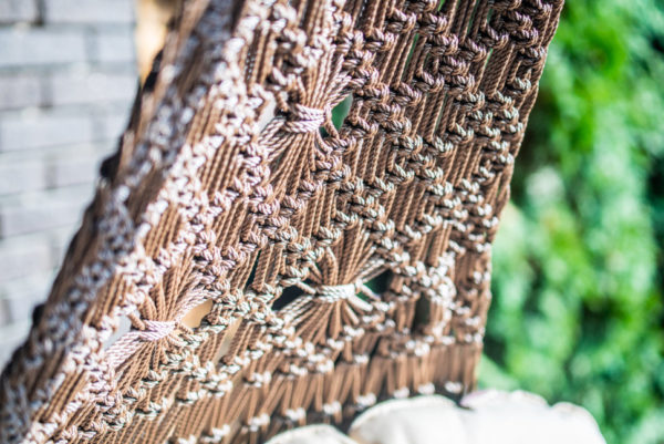CARTAGENA подвесные качели (светло-коричневый) плетение