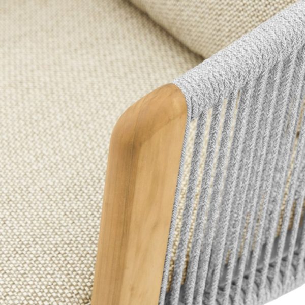 Avesta комплект лаунж мебели из роупа серый песочный