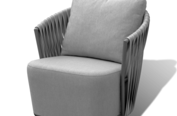 Флоренция кресло из искусственного ротанга, цвет графит
