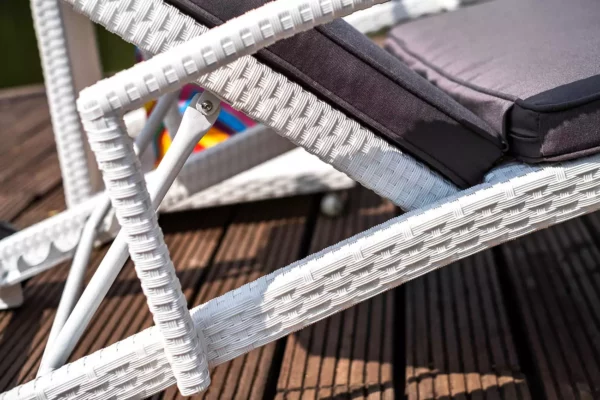 Пляжная мебель из искусственного ротанга MILANO цвет белый