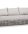 Тито диван из искусственного ротанга трехместный, цвет серый