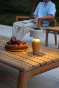 Kiruna (Bottle Teak L), светильник бежевый, алюминий тик